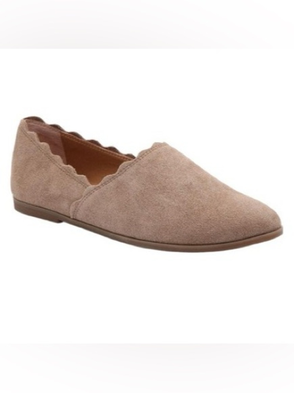 Lucky Brand tan suede flats sz 7